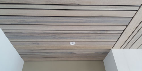 wenselijk Citroen hoesten Fraké houten wanden en plafond | Gerealiseerd door houtindustrie Veteka