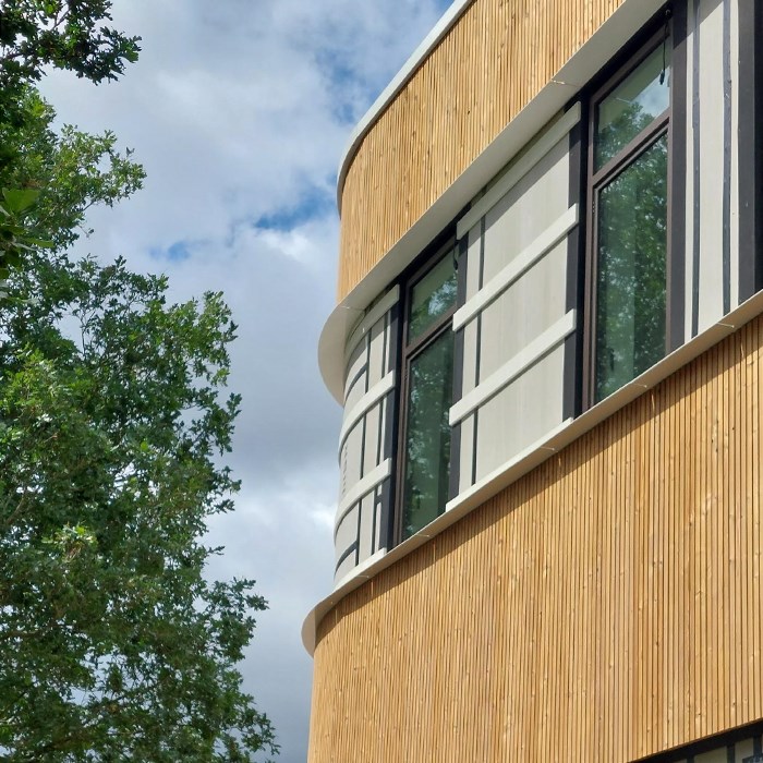 Houten gevelbekleding